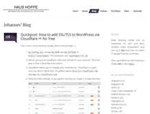 Tablet Screenshot of blog.johanneshoppe.de